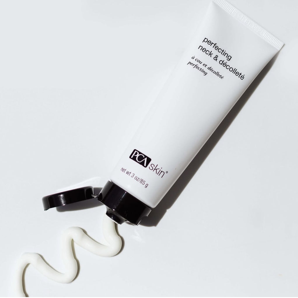 PCA Skin perfecting neck & decoléteè tube on a white background